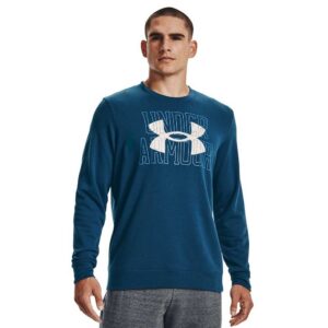 Under Armour Rival Terry Logo Sweatshirt Azul S Hombre