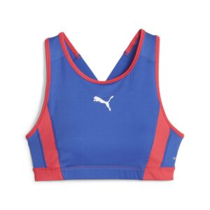 Puma Individual Blaze High Sports Bra Azul S Mujer