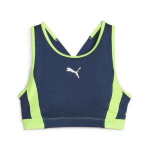 Puma Individual Blaze High Sports Bra Azul M Mujer