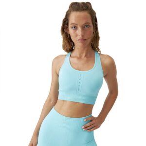 Born Living Yoga By Vikika Rival Sports Top High Support Seamless Azul M Mujer