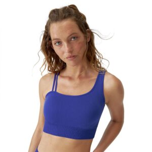 Born Living Yoga By Vikika Smart Sports Top Medium Support Seamless Azul M Mujer