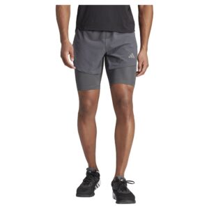 Adidas Heat.rdy Hiit Elevated 2 In 1 Shorts Gris S Hombre