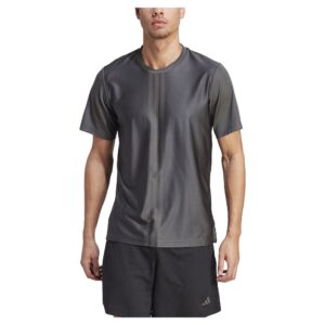 Adidas Hiit Workout 3 Stripes Short Sleeve T-shirt Gris M Hombre