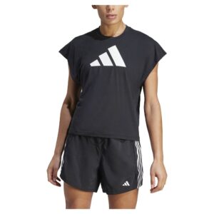 Adidas Icons Regular Fit Logo Short Sleeve T-shirt Negro L Mujer