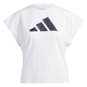 Adidas Icons Regular Fit Logo Short Sleeve T-shirt Blanco L Mujer