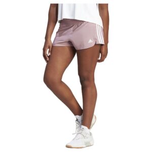 Adidas Pacer 3 Stripes Woven Shorts Beige S Mujer