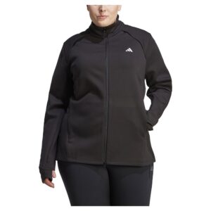 Adidas Training Cover-up Plus Size Jacket Negro 1X Mujer