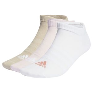 Adidas Thin And Light Sportswear Low Cut Socks 3 Pairs Blanco EU 40-42 Hombre
