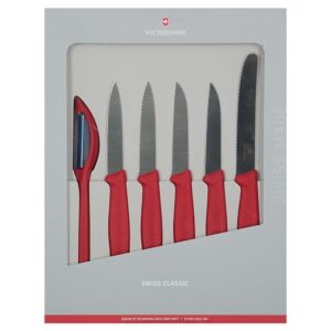 Victorinox Swiss Classic Vegetable Knife Set 6 Pieces Marrón,Plateado