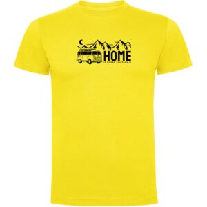 Kruskis Home Short Sleeve T-shirt Amarillo 3XL Hombre