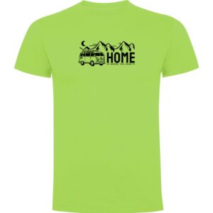 Kruskis Home Short Sleeve T-shirt Verde L Hombre