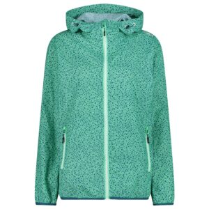 Cmp 31x7296 Rain Fix Hood Jacket Verde 2XL Mujer