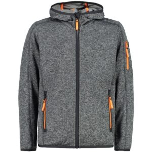 Cmp Jacket 30h5914 Hooded Fleece Gris 4 Years