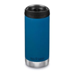 Klean Kanteen Tkwide 12oz With Café Cap Insulated Thermal Bottl Azul