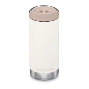 Klean Kanteen Tkwide 12oz With Café Cap Insulated Thermal Bottl Beige