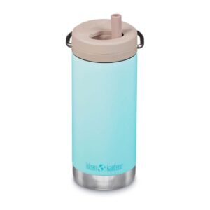 Klean Kanteen Tkwide 12oz With Twist Cap Insulated Thermal Bottle Azul