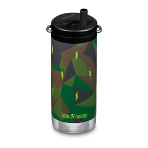 Klean Kanteen Tkwide 12oz With Twist Cap Insulated Thermal Bottle Verde