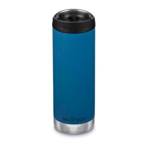 Klean Kanteen Tkwide 16oz With Café Cap Insulated Thermal Bottl Azul