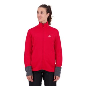 Haglofs Betula Full Zip Fleece Rojo S Mujer
