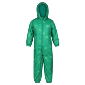 Regatta Printed Splat Ii Jumpsuit Verde 3-4 Years