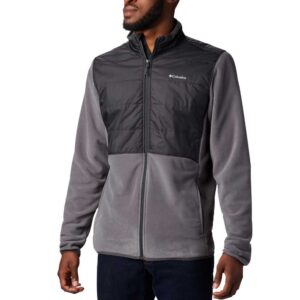 Columbia Basin Butte Full Zip Fleece Gris S Hombre