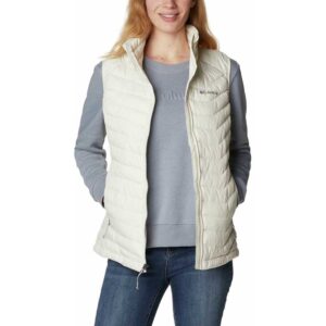 Columbia Powder Lite Vest Blanco S Mujer