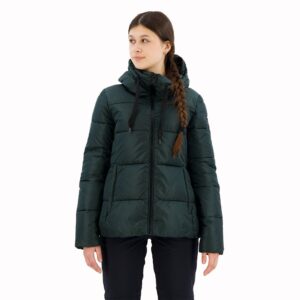 Cmp 30k3556 Fix Hood Jacket Verde M Mujer