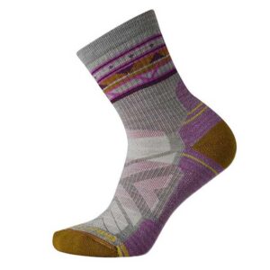 Smartwool Performance Hike Light Cushion Ethno Graphic Mid Crew Socks Gris EU 34-37 Mujer
