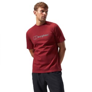 Berghaus Organic Big Colour Logo Short Sleeve T-shirt Rojo S Hombre
