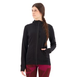 Icebreaker Quantum Iii Merino Full Zip Sweatshirt Negro M Mujer
