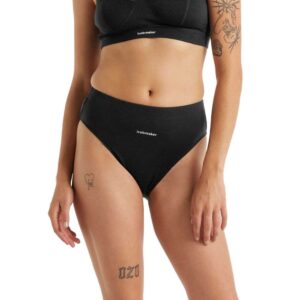 Icebreaker Queens Merino Panties Negro S Mujer