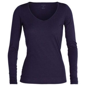 Icebreaker Siren Sweetheart Merino Long Sleeve T-shirt Azul XS Mujer