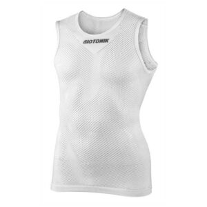 Biotonik Mesh Flex Sleeveless Base Layer Blanco Hombre