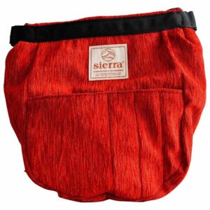 Sierra Climbing Solid Bucket Chalk Bag Rojo
