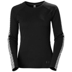 Helly Hansen Lifa Active Stripe Crew Long Sleeve Base Layer Negro XS Mujer