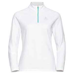 Odlo Besso 1/2 Zip Fleece Blanco S Mujer