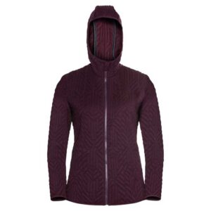 Odlo Corviglia Kinshi Full Zip Fleece Rojo S Mujer