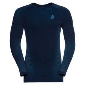 Odlo Performance Warm Ec Long Sleeve T-shirt Azul S Hombre