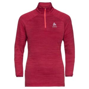 Odlo Run Easy Warm 1/2 Zip Fleece Rojo XS Mujer