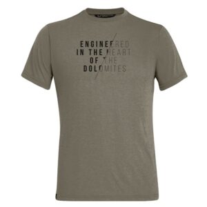 Salewa Engineered Dri-release Short Sleeve T-shirt Verde S Hombre