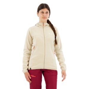 Salewa Nuvolo Polarlite Hooded Fleece Beige L Mujer