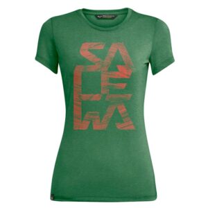 Salewa Print Short Sleeve T-shirt Verde XS Mujer