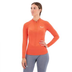 Salewa Zebru Responsive Base Layer Rojo L Mujer