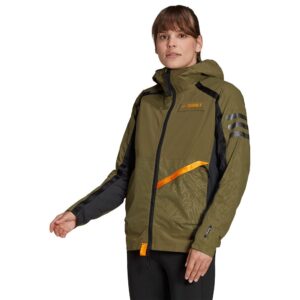 Adidas Utilitas Reverse Retro Waterproof Jacket Verde S Mujer