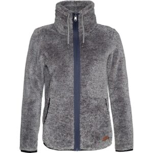 Protest Riri Full Zip Fleece Gris XL Mujer