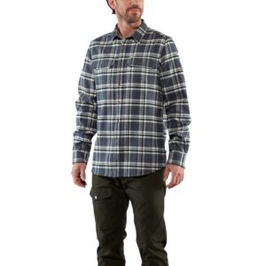 Fjällräven Övik Heavy Flannel Long Sleeve Shirt Azul M Hombre