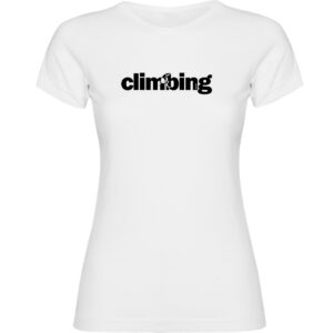 Kruskis Word Climbing Short Sleeve T-shirt Blanco XL Mujer