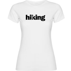 Kruskis Word Hiking Short Sleeve T-shirt Blanco M Mujer