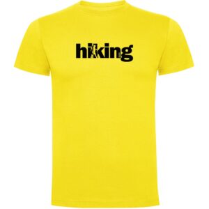 Kruskis Word Hiking Short Sleeve T-shirt Amarillo 3XL Hombre