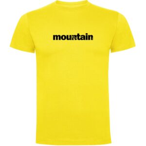 Kruskis Word Mountain Short Sleeve T-shirt Amarillo XL Hombre